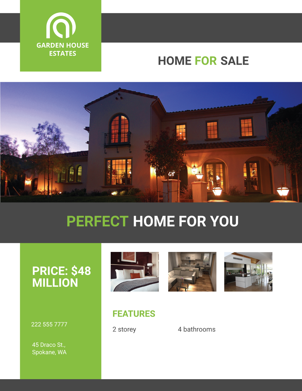 Home Sale Real Estate Flyer Template