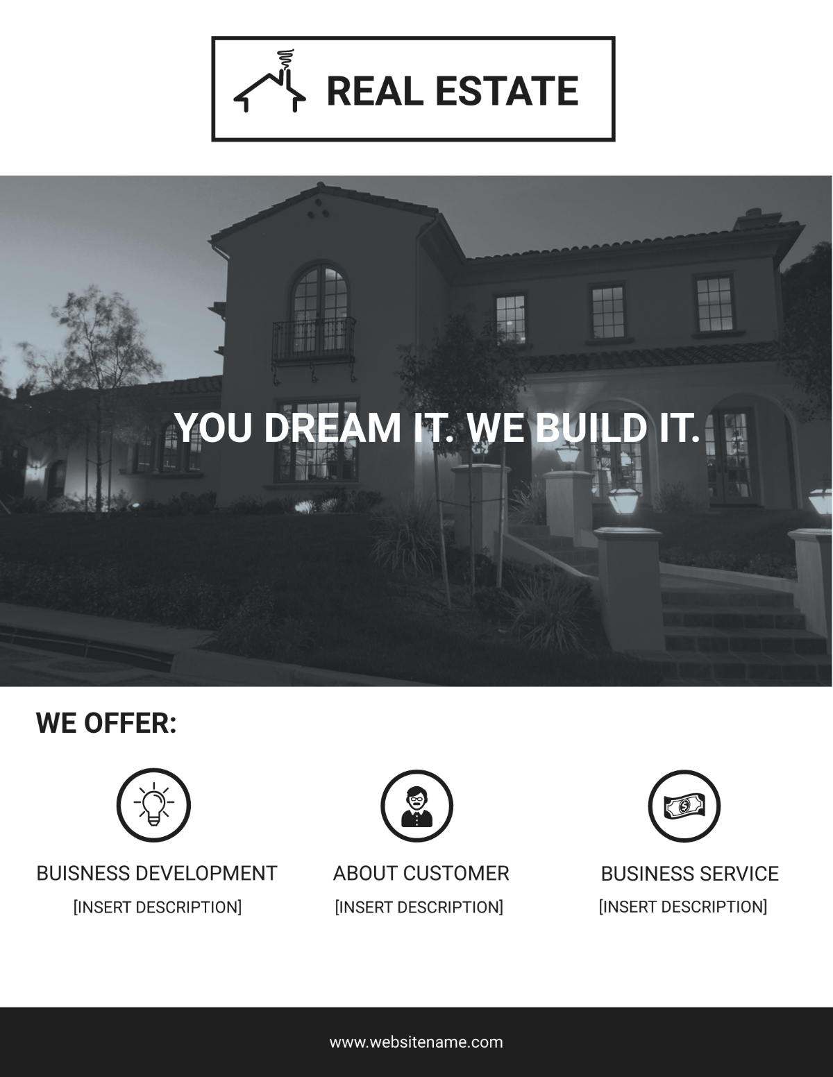 Printable Real Estate Flyer Template