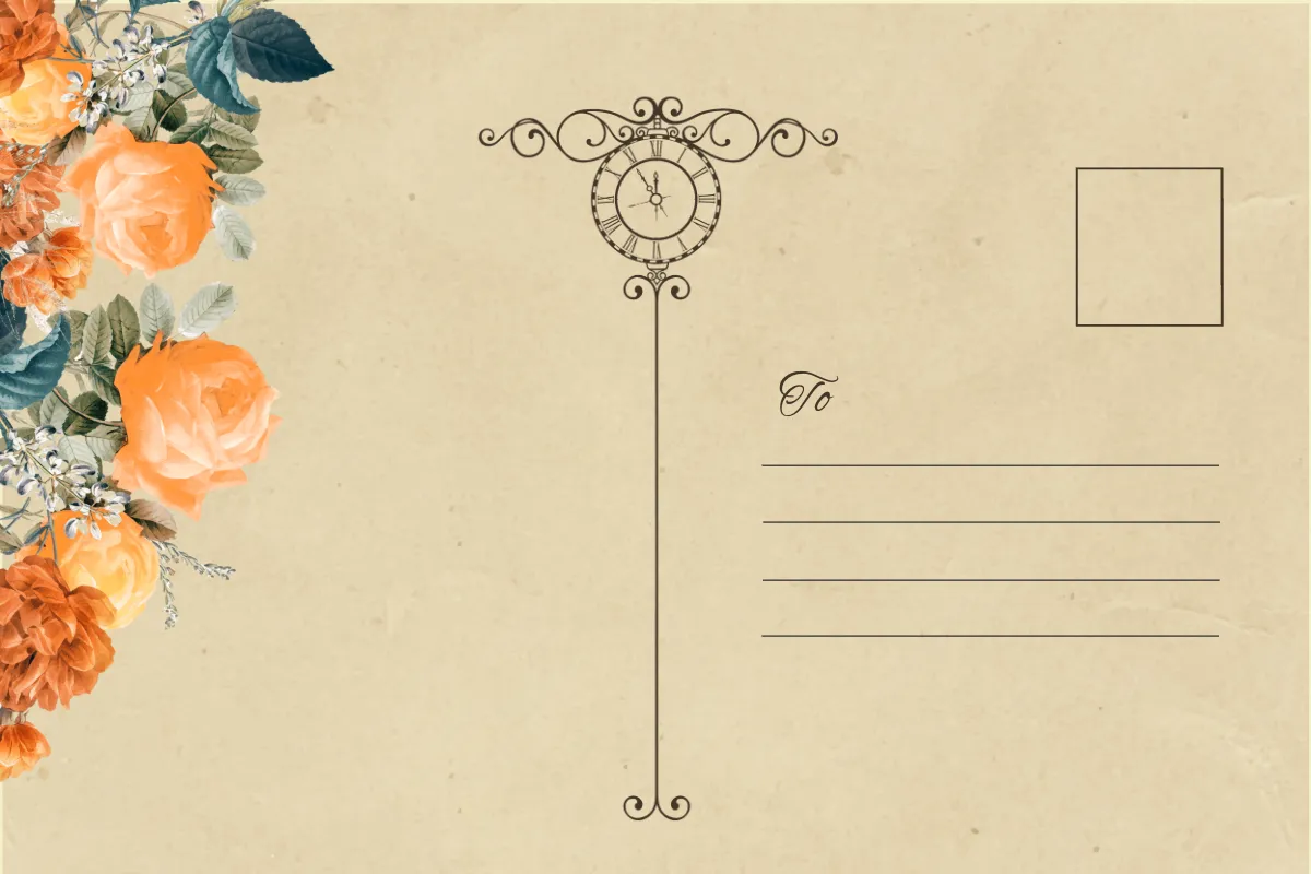 Free Retro Postcard Template to Edit Online