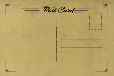 Free Simple Postcard Template to Edit Online