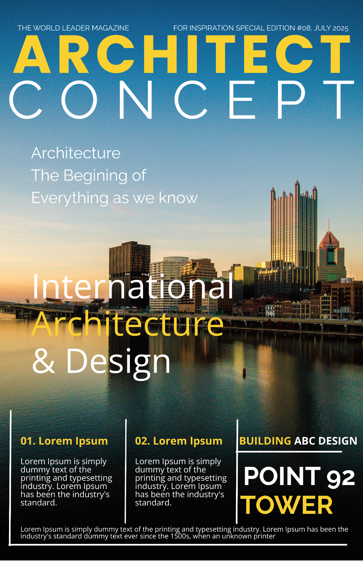 Architect Magazine Cover Page Template