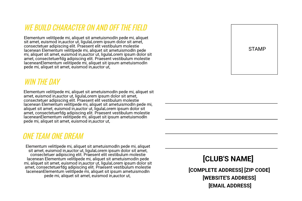 Free Sports Postcard Template to Edit Online