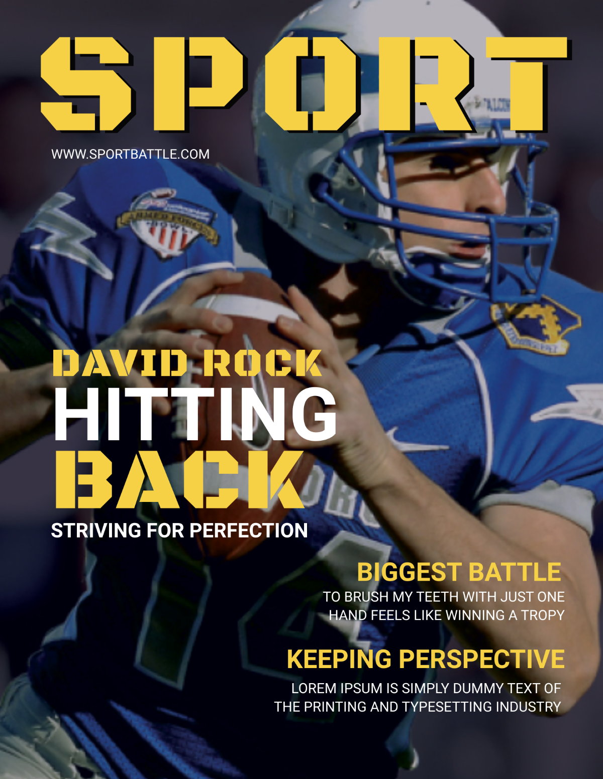 Sports Magazine Cover
