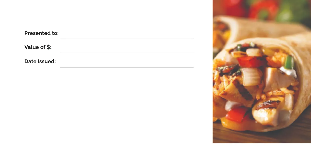 Free Lunch Voucher Template to Edit Online