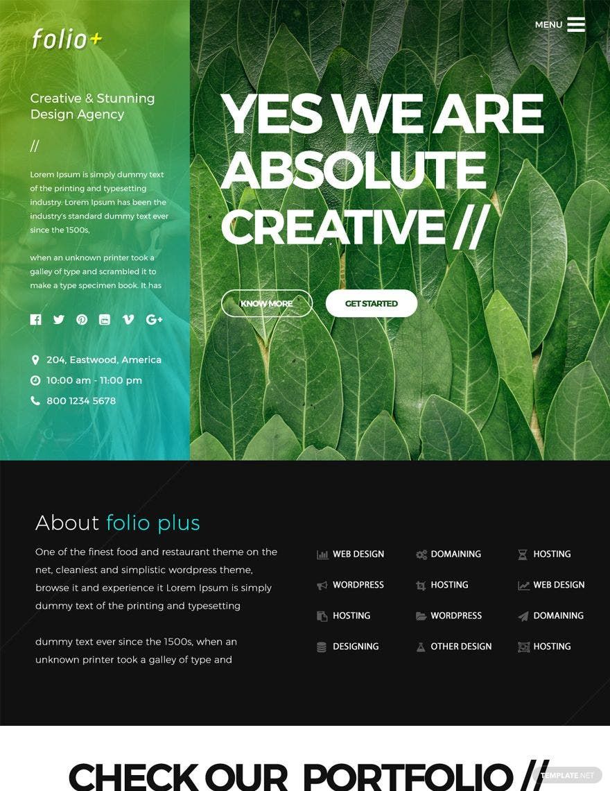 Design Agency PSD Website Template