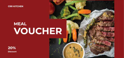 Free Meal Voucher Template to Edit Online