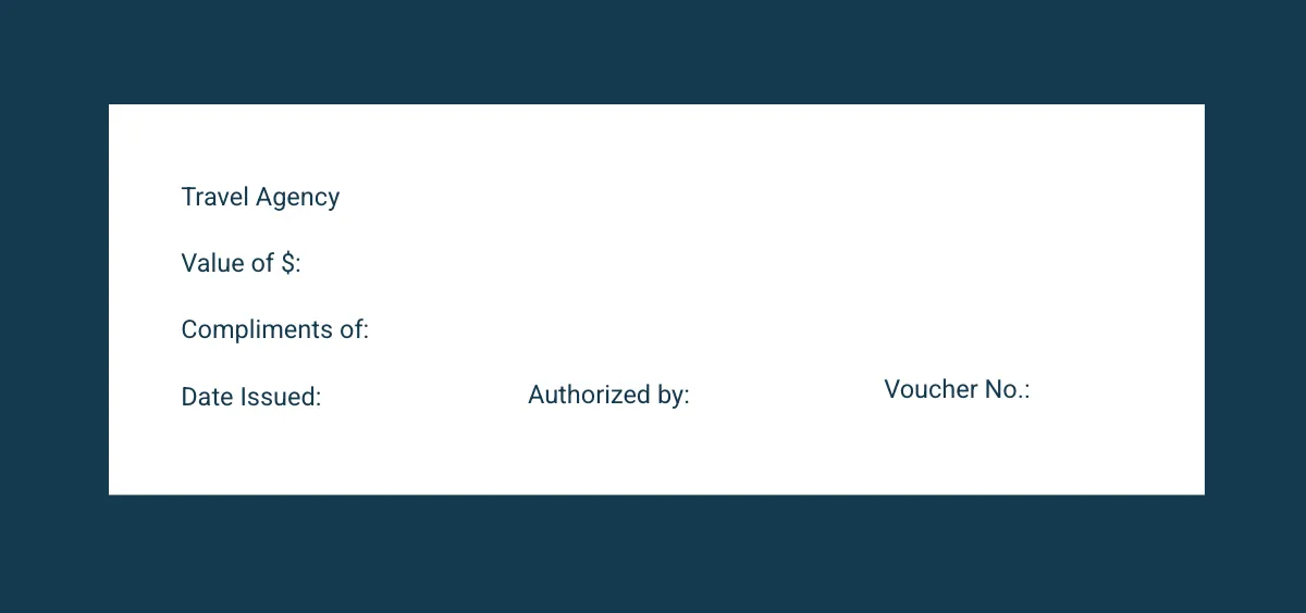 Free Travel Voucher Template to Edit Online