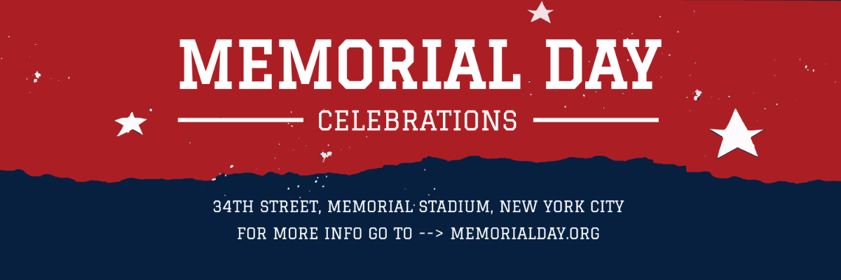 Memorial Day Twitter Header Cover Template