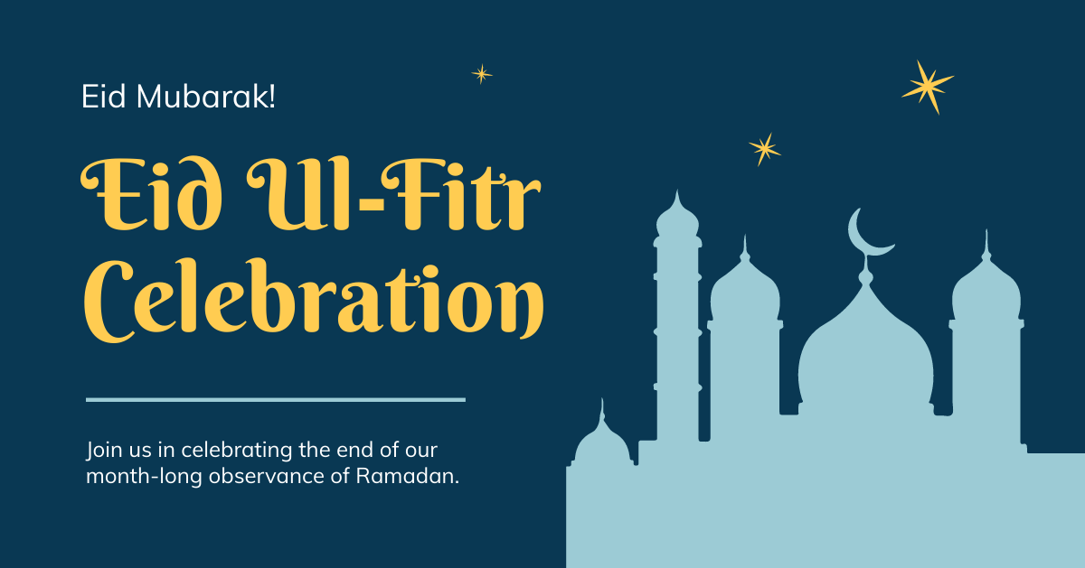 Eid Ul Fitr Facebook Post Template