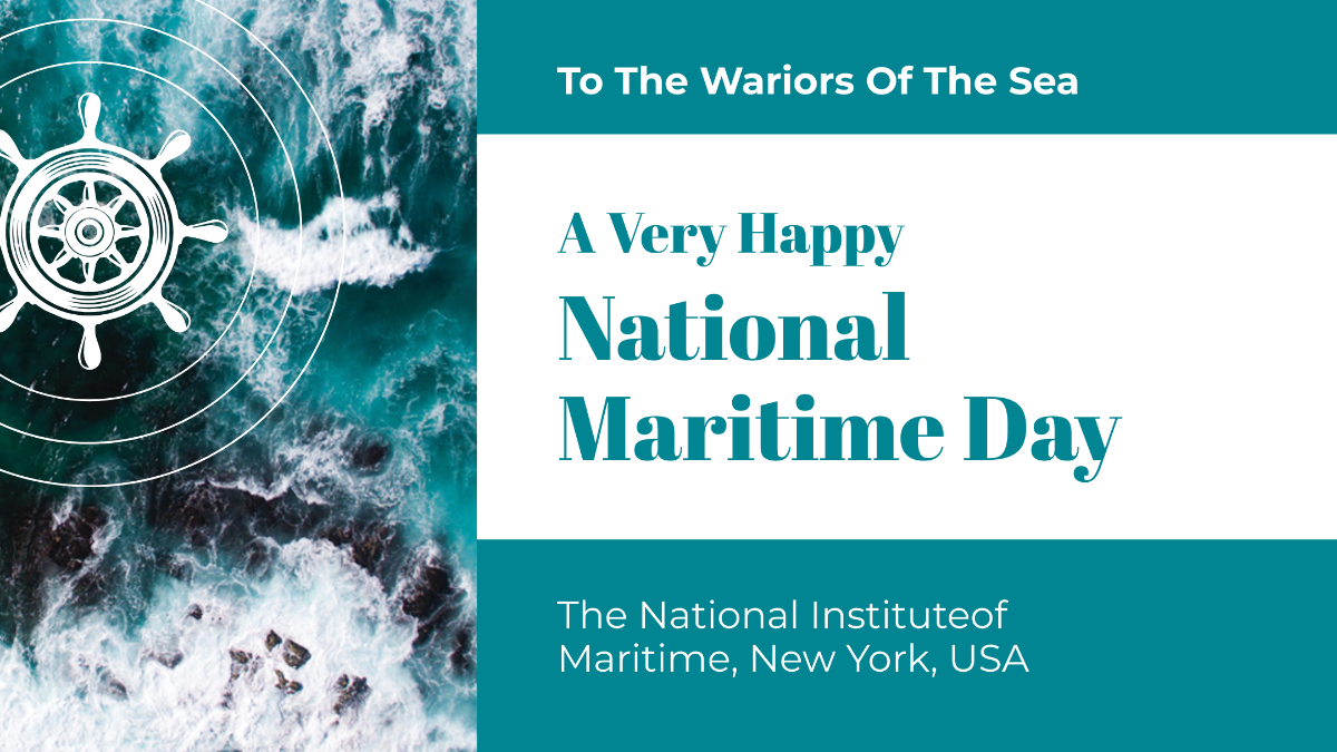 National Maritime Day Google Plus Cover Template