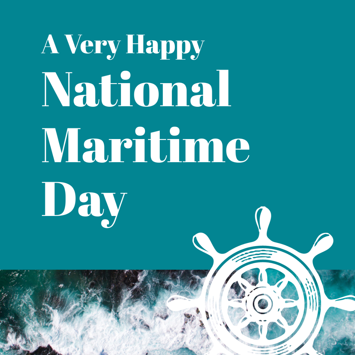 National Maritime Day Pinterest Profile Photo Template