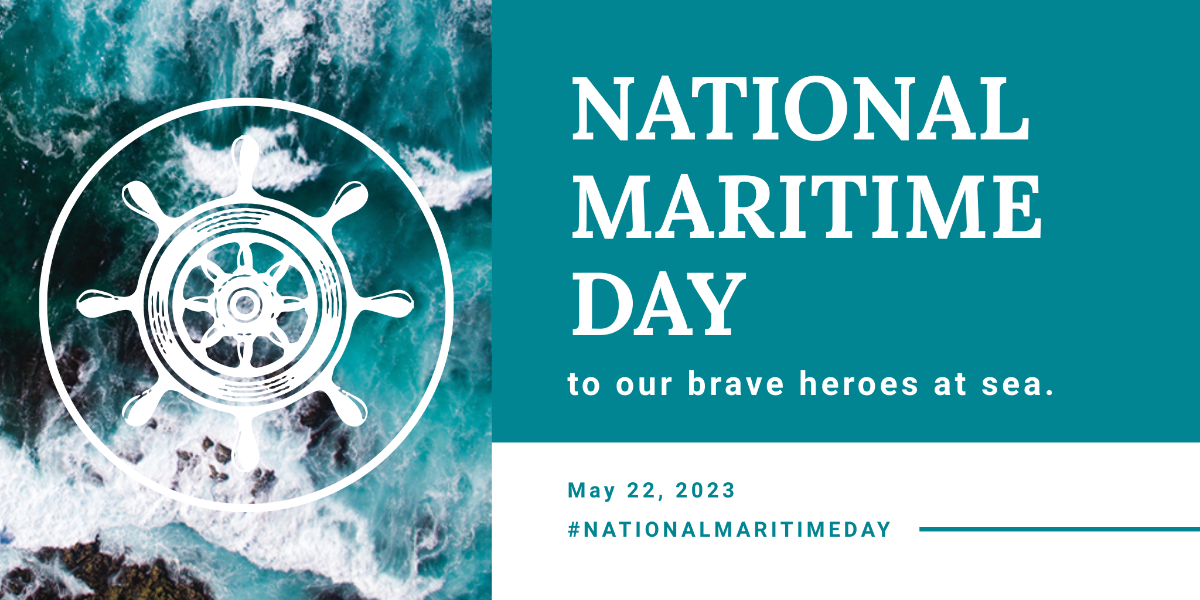 National Maritime Day Twitter Post Template