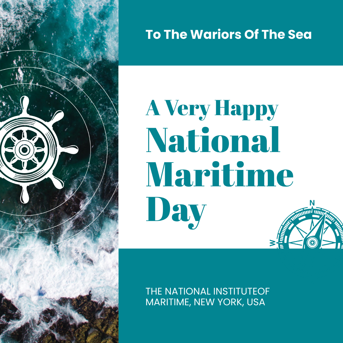 National Maritime Day YouTube Profile Photo Template