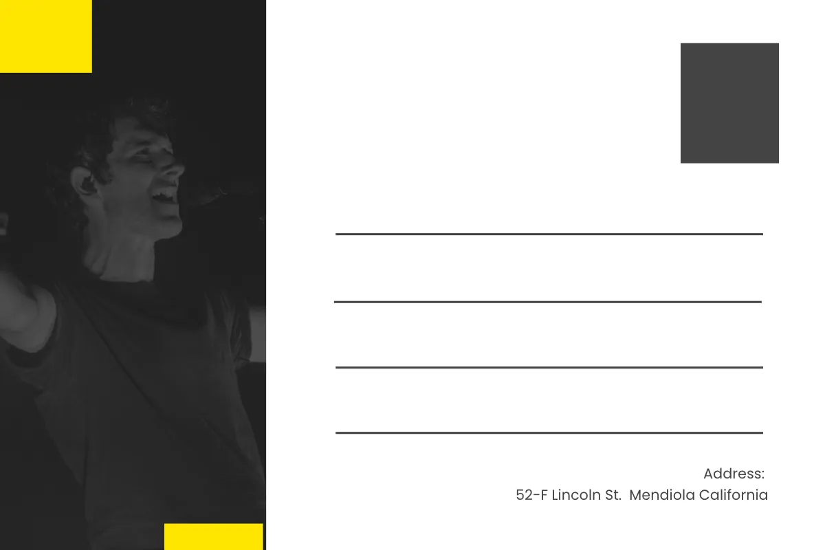 Free Event Postcard Template to Edit Online