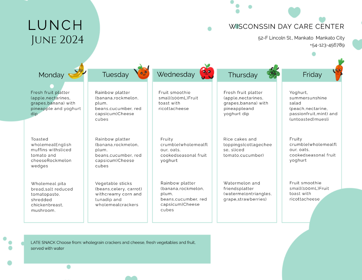 Free Kids Menu Templates Editable And Printable