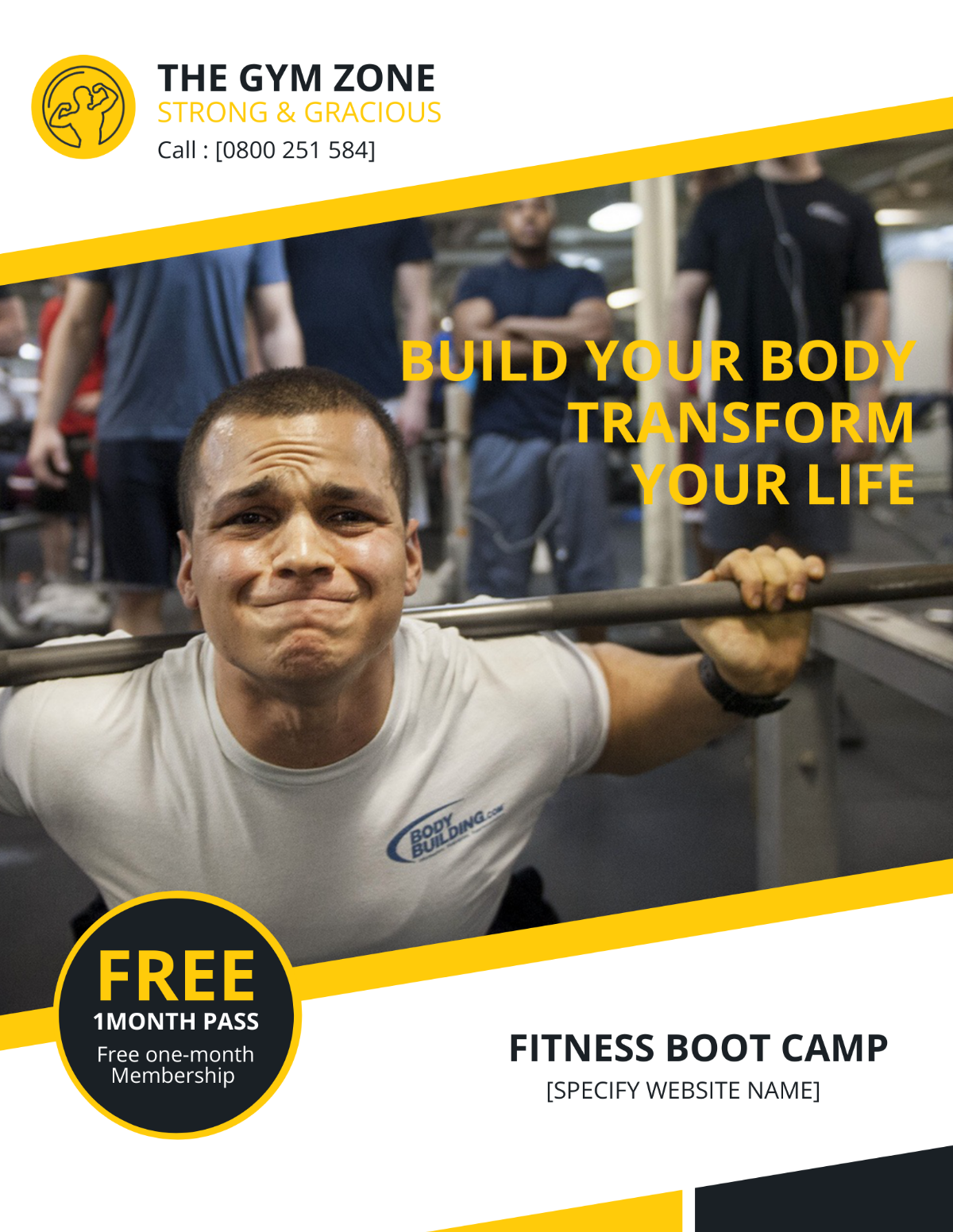 Gym eBook Cover Template