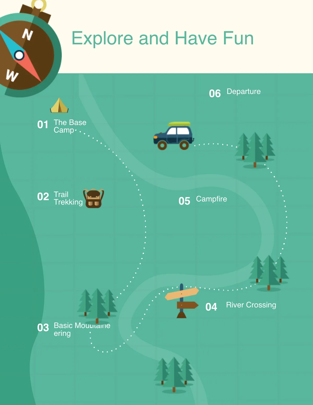 Free Summer Camp Pamphlet Template to Edit Online