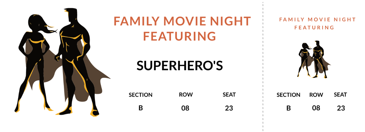 Movie Night Ticket Template