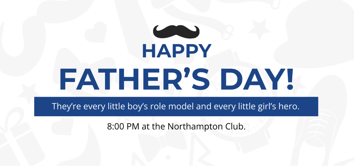 Father's Day Facebook Cover Template