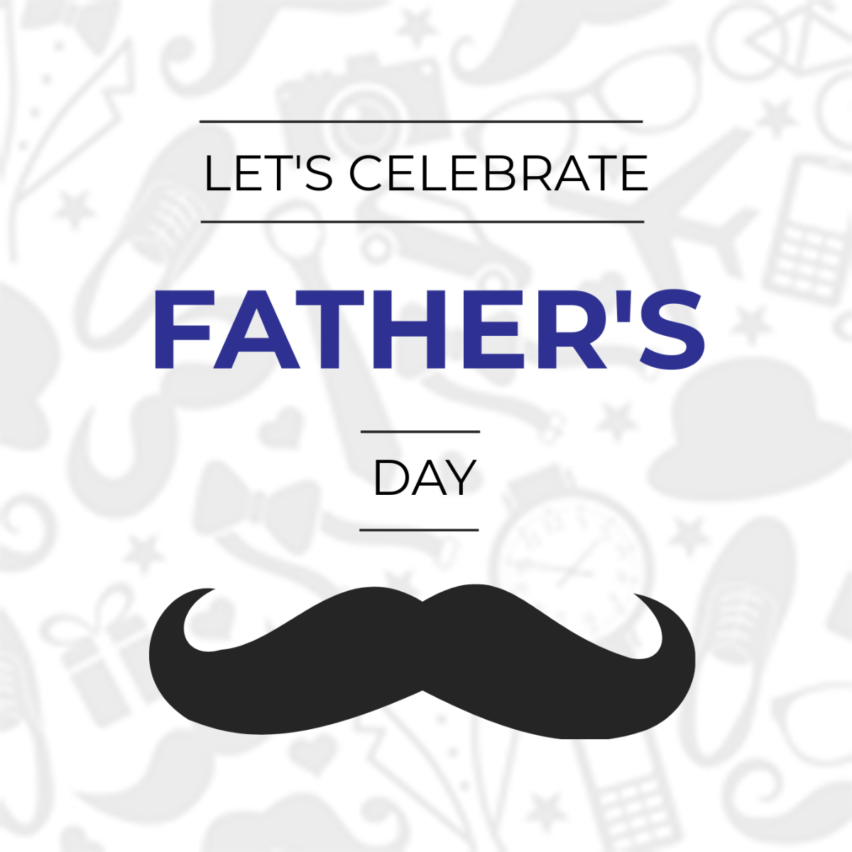 Father's Day Facebook Profile Photo Template