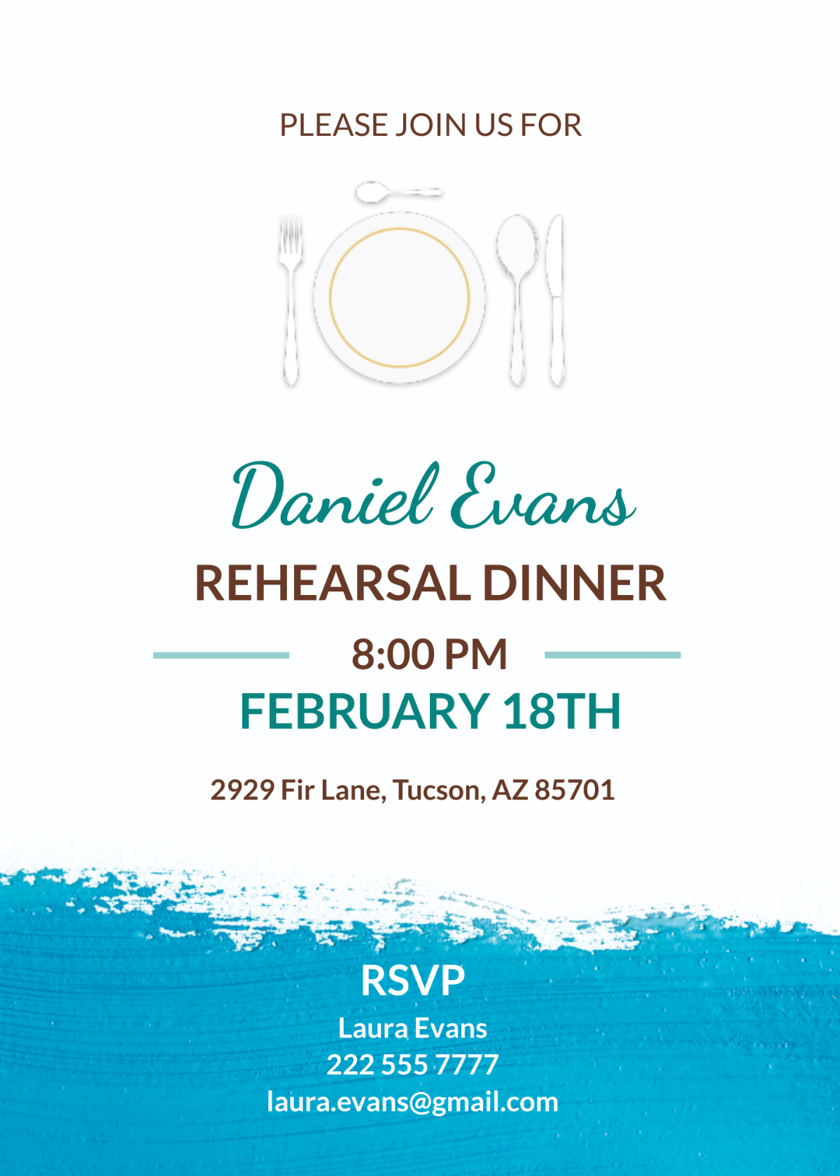 Rehearsal Dinner Invitation