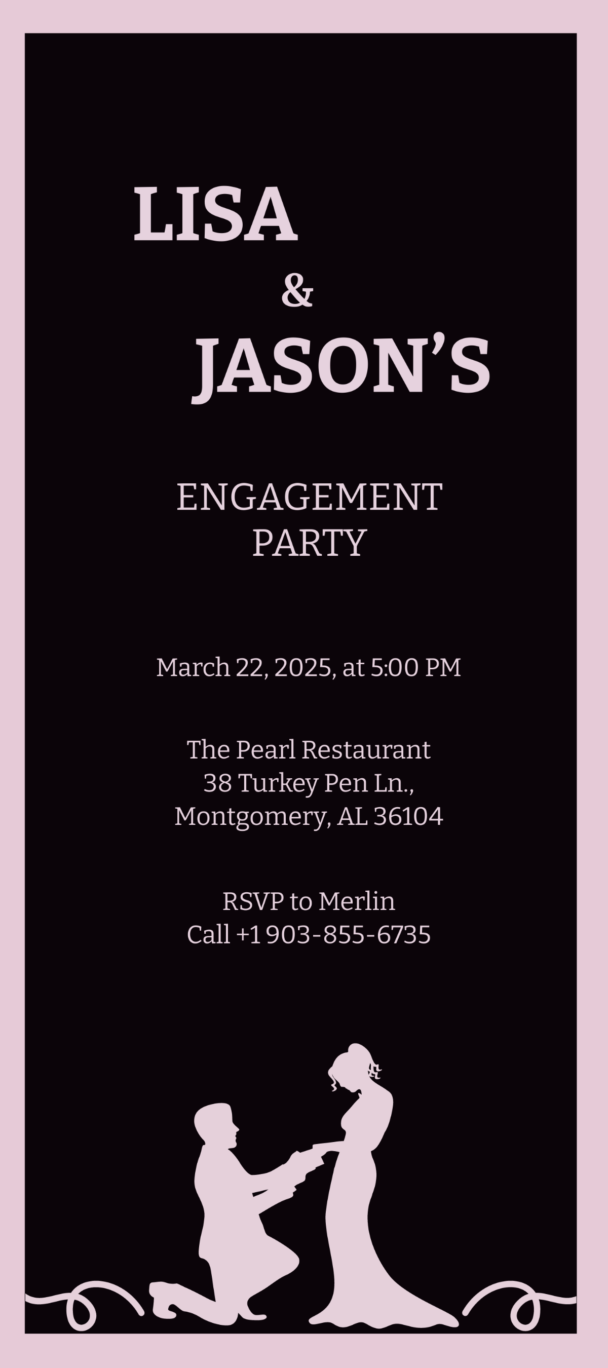 Engagement Party Invitation Template