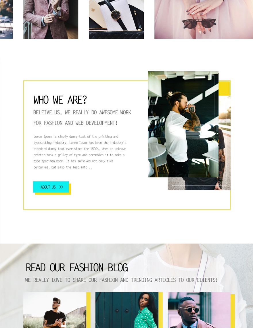 Fashion Designer Website Template
