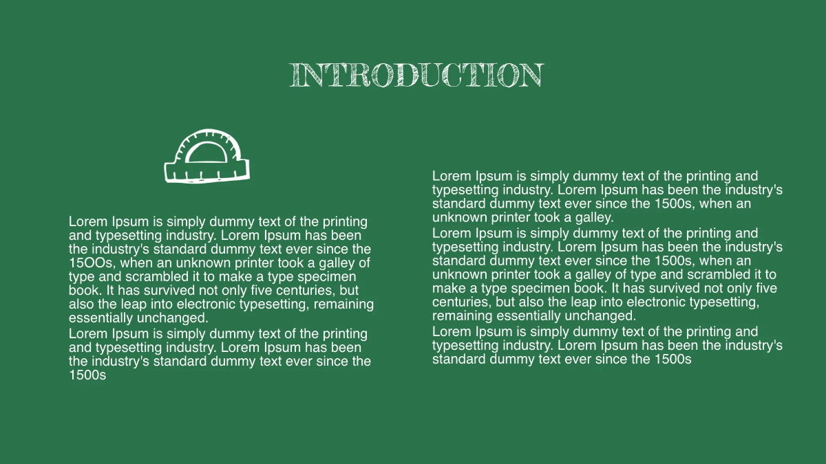 Free Chalkboard Presentation Template to Edit Online