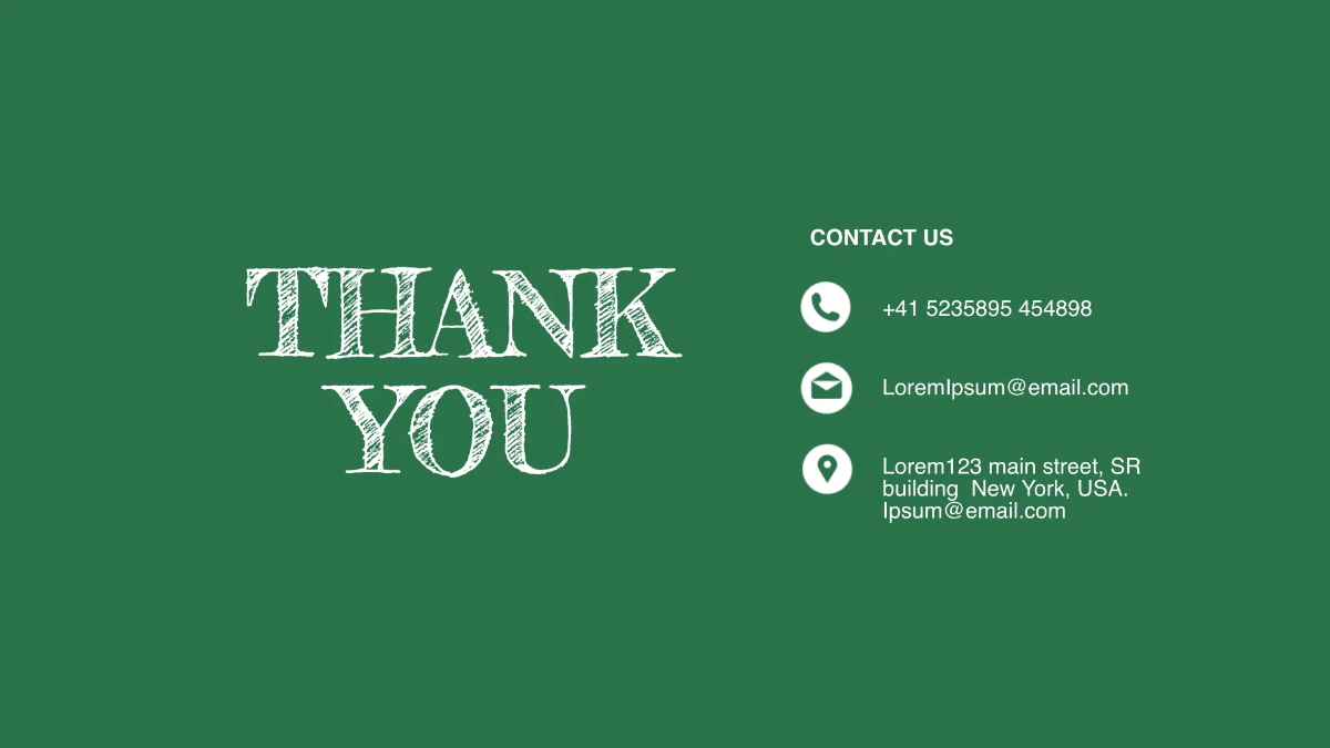 Free Chalkboard Presentation Template to Edit Online