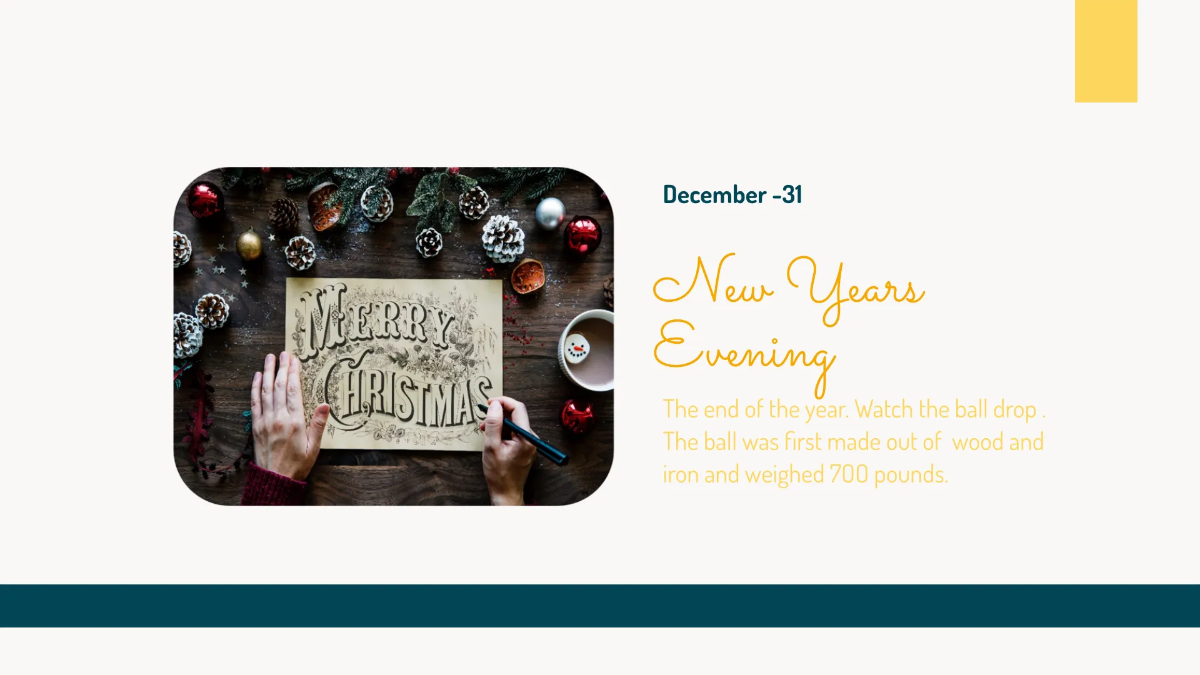 Free Holiday Presentation Template to Edit Online