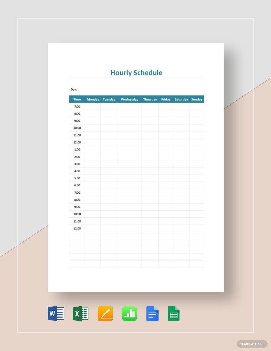 Hourly Schedule