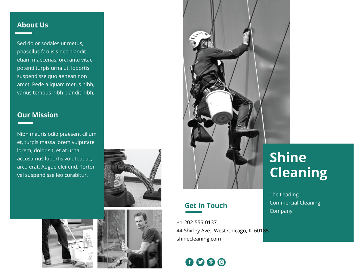 Cleaning Service Brochure Template - Edit Online & Download