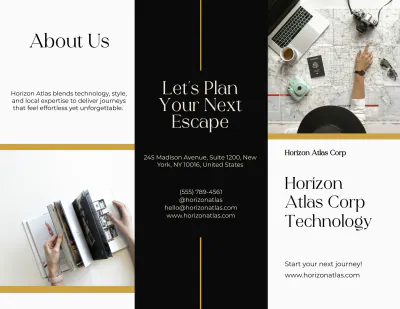 Free Modern Travel Brochure Template to Edit Online