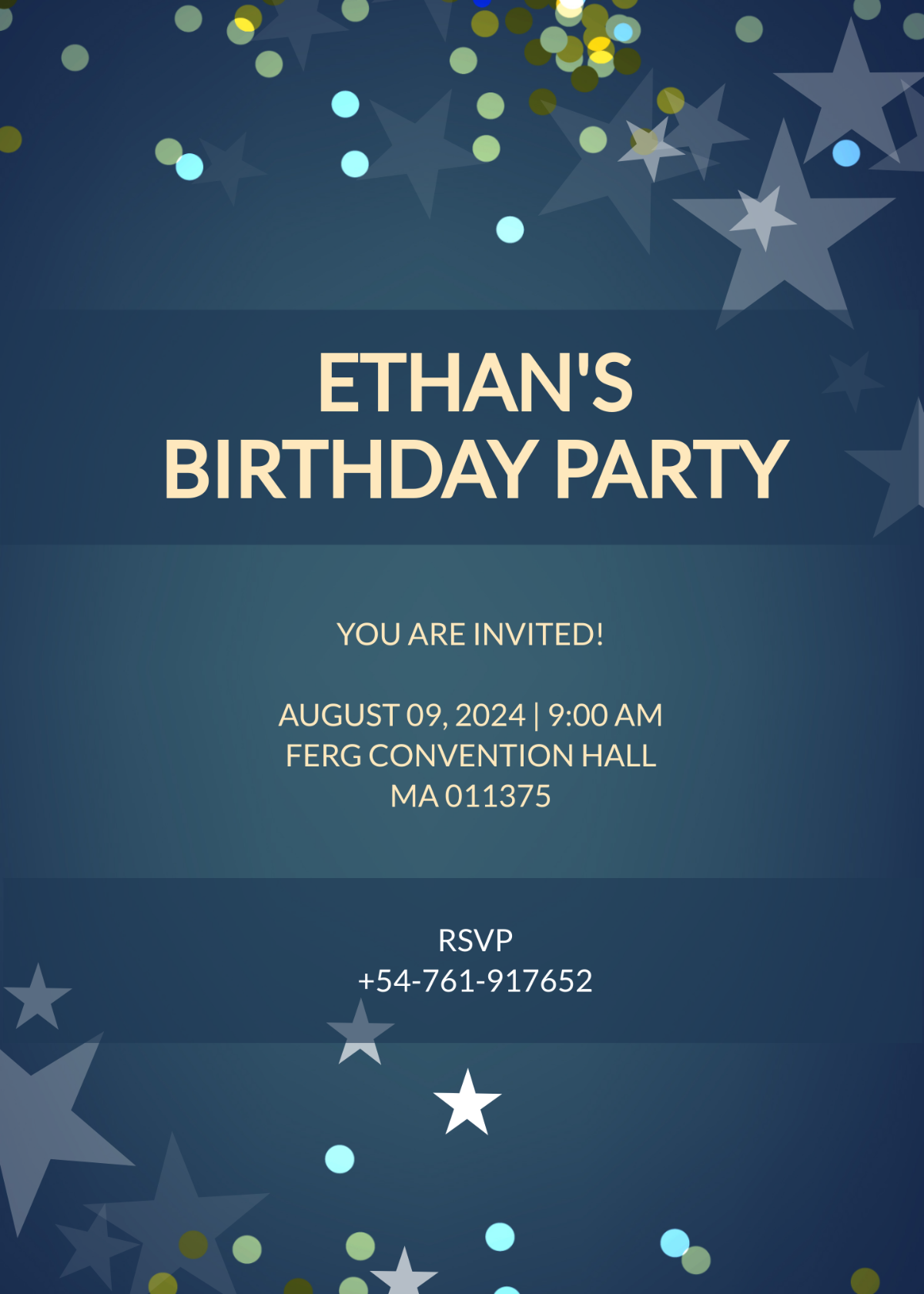 Simple Birthday Invitation