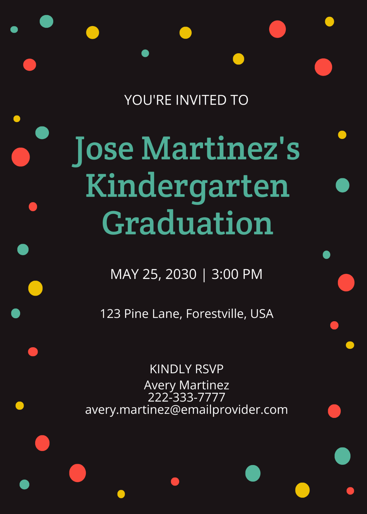 Kindergarten Graduation Invitation