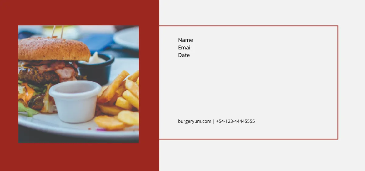 Free Fast Food Gift Voucher Template to Edit Online
