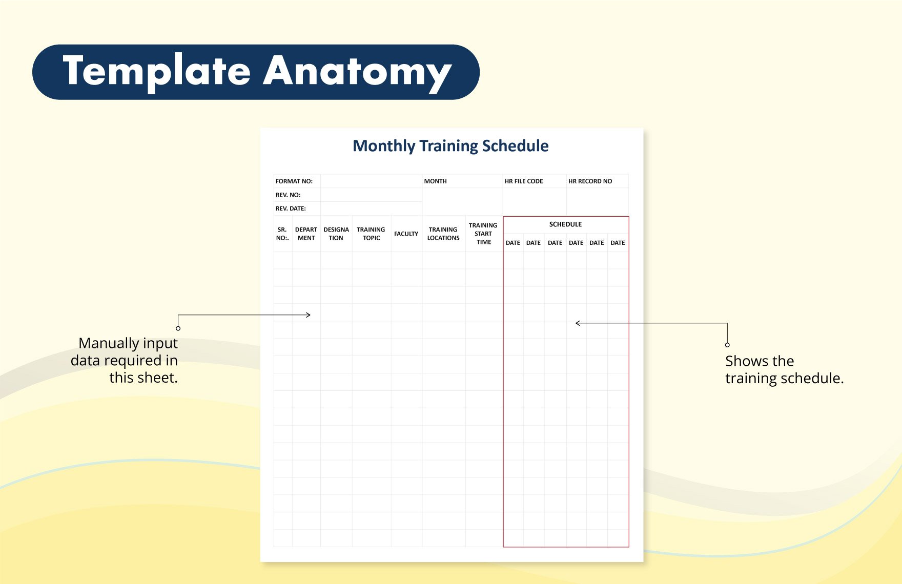 Monthly   Training   Schedule   Template