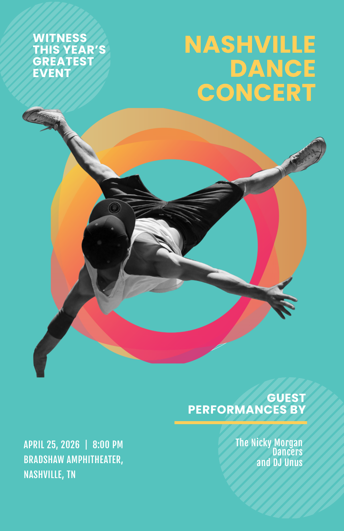 Free Dance Concert Poster Template