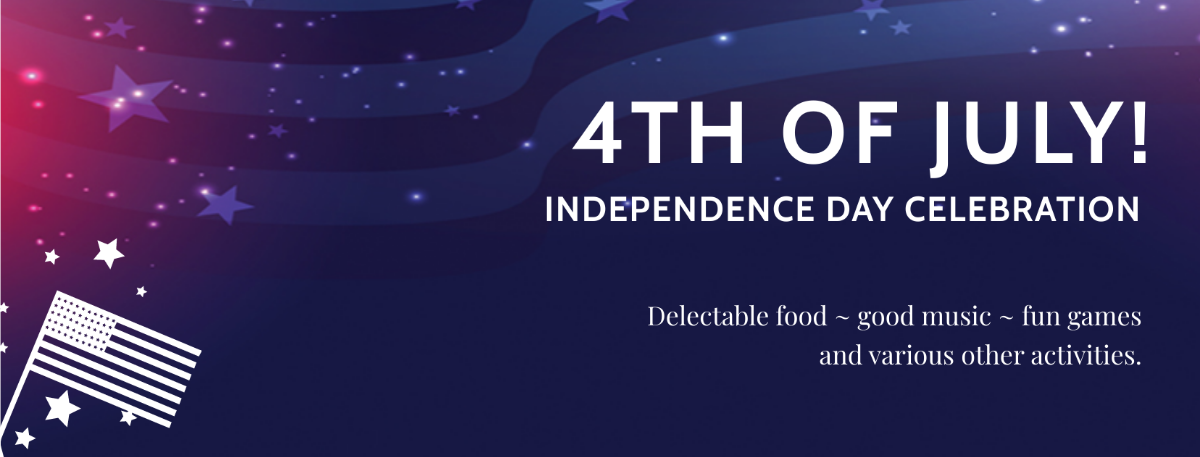 4th of July Facebook App Cover Template