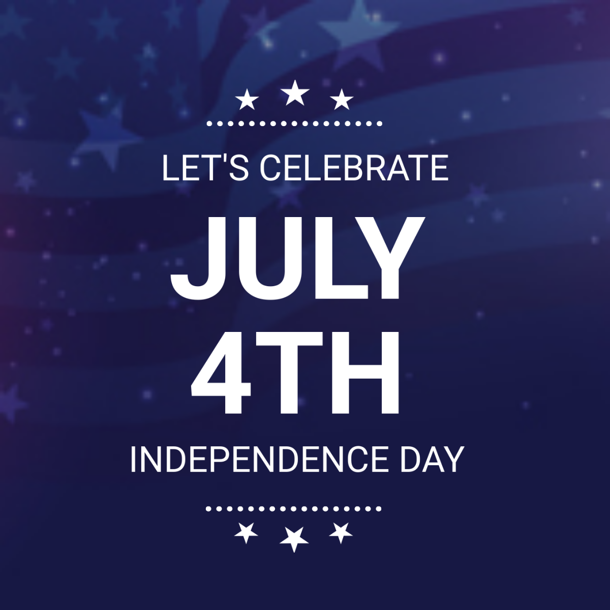 4th of July Facebook Profile Photo Template