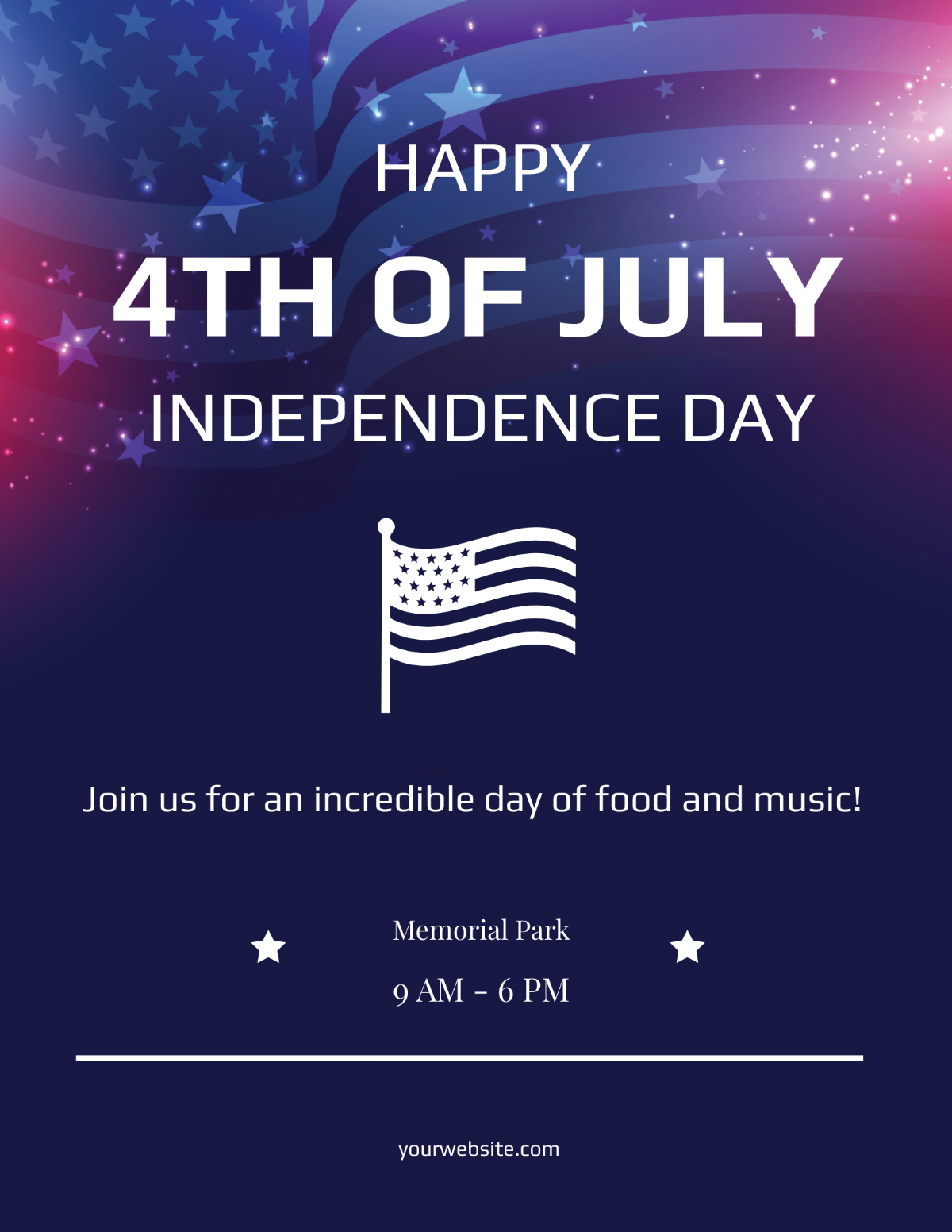 Simple 4th of July Flyer