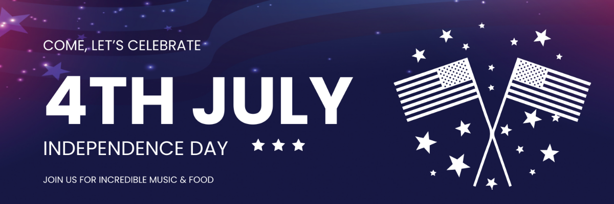 4th of July Twitter Header Cover Template