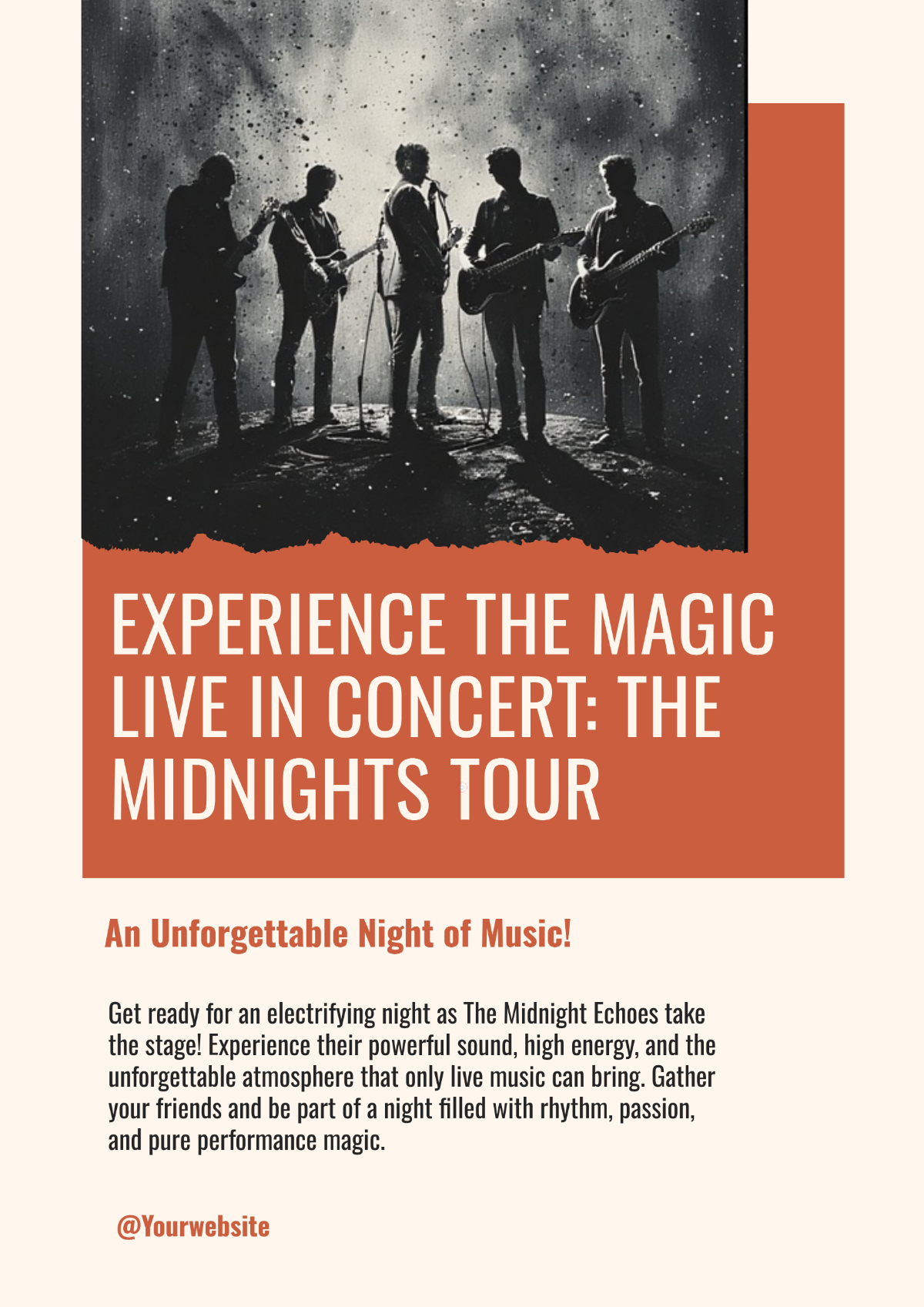 Free Band Poster Template to Edit Online