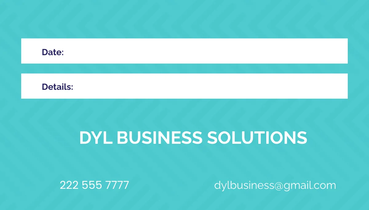 Free Appointment Card Template to Edit Online