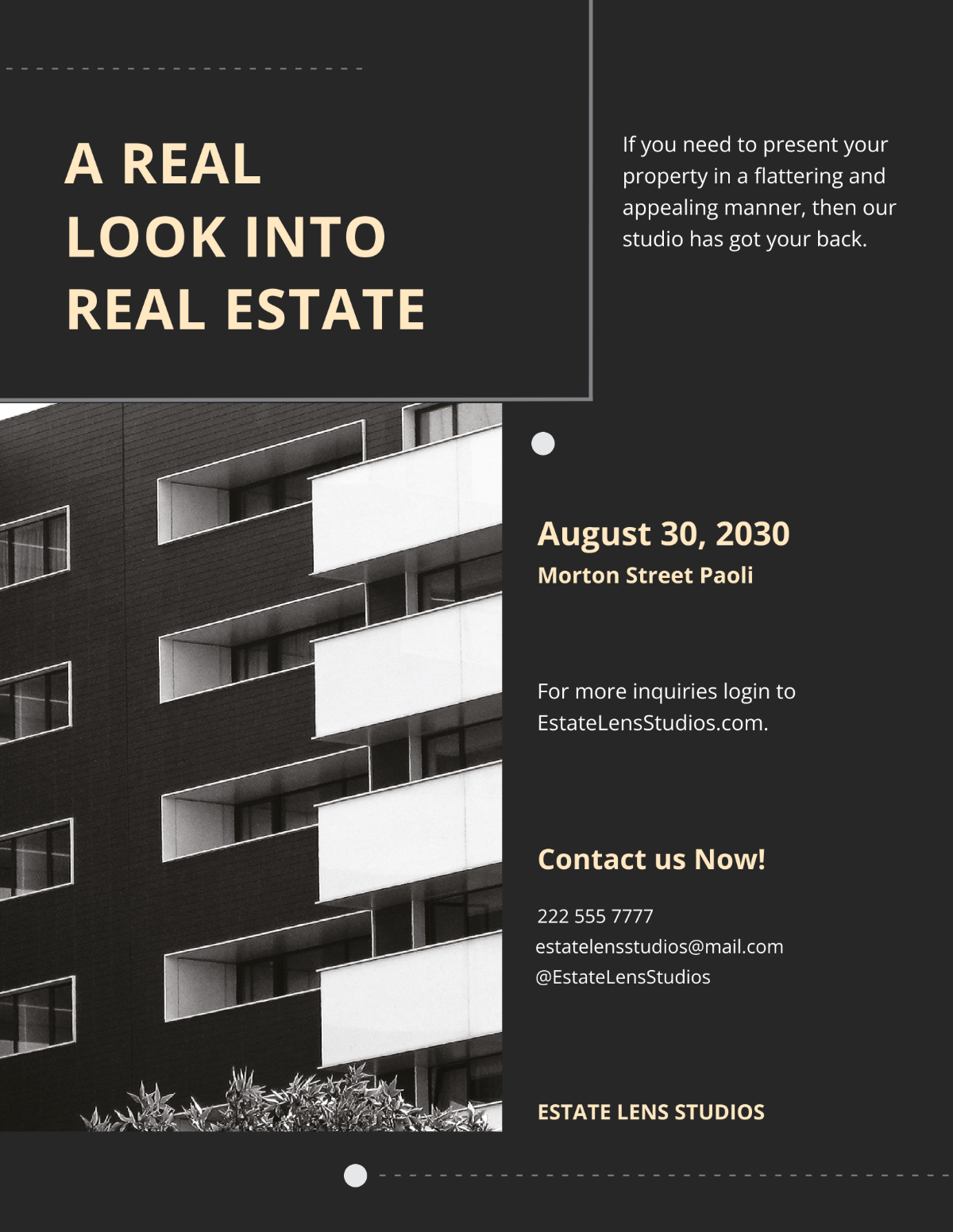 Real Estate Photography Flyer Template - Edit Online & Download