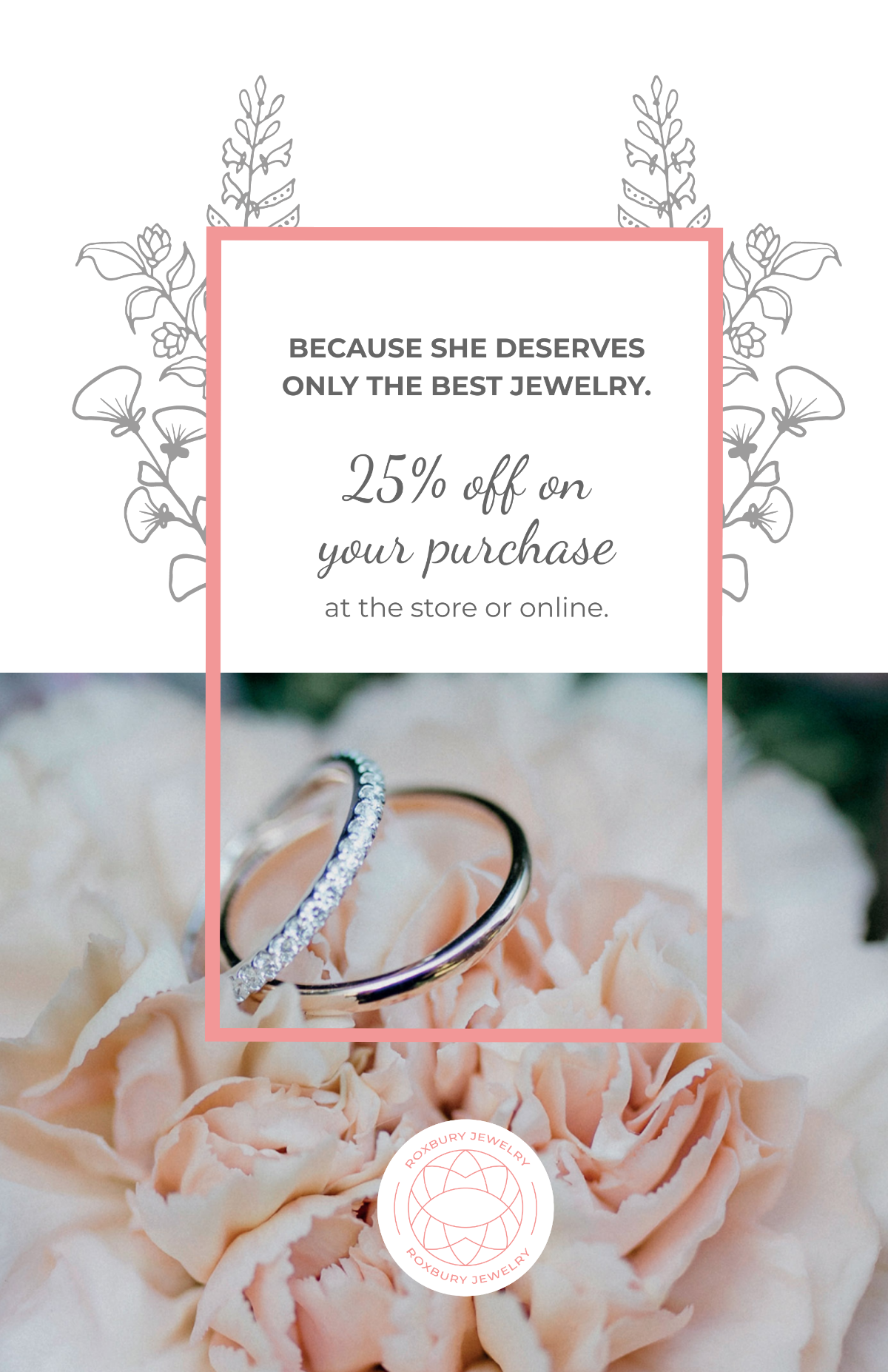 Jewelry Store Discount Poster Template