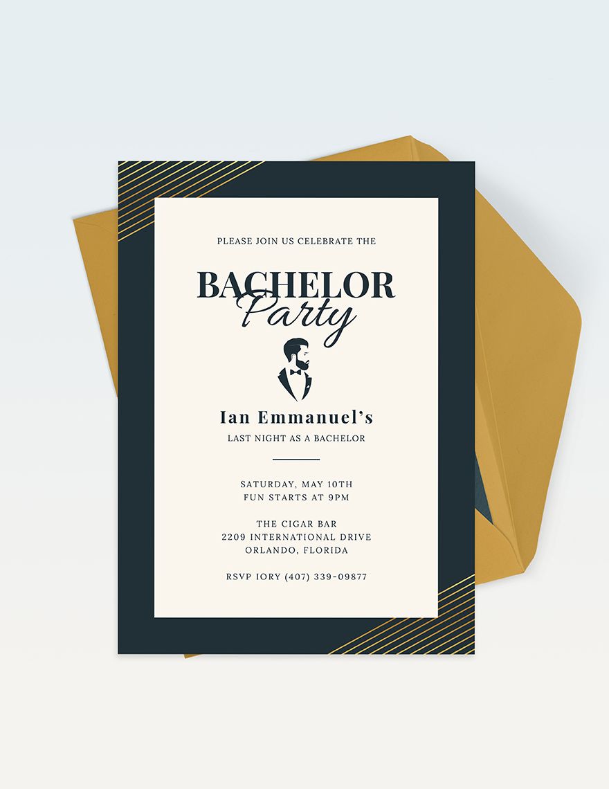 Bachelor Party Invitation Template