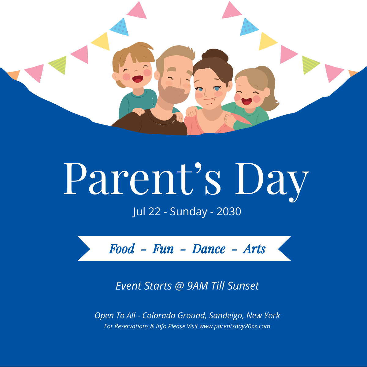 Free Parent's Day Instagram Post Template