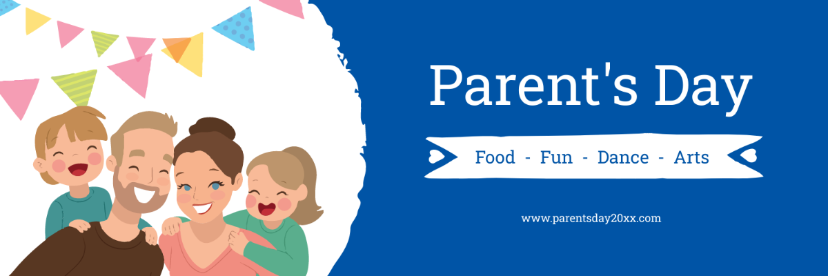 Free Parent's Day Twitter Header Cover Template