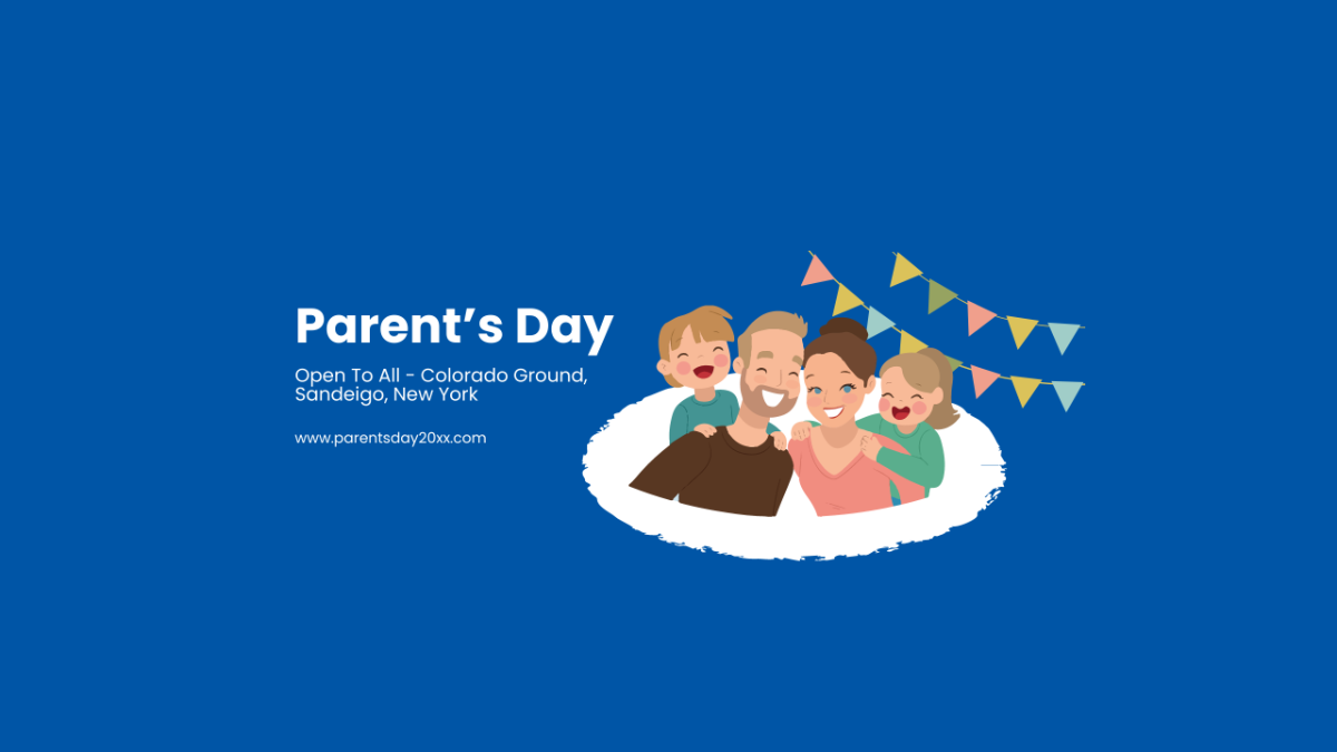 Free Parent's Day YouTube Channel Cover Template